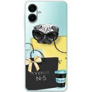 Прозорий чохол BoxFace Samsung Galaxy A08 (A085) Fashion Pug