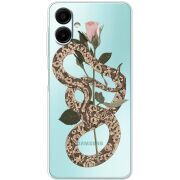Прозорий чохол BoxFace Samsung Galaxy A08 (A085) Glamor Snake