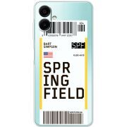 Прозорий чохол BoxFace Samsung Galaxy A08 (A085) Ticket Springfield