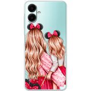 Прозорий чохол BoxFace Samsung Galaxy A08 (A085) Mouse Girls
