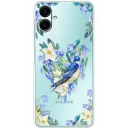 Прозорий чохол BoxFace Samsung Galaxy A08 (A085) Spring Bird