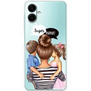 Прозорий чохол BoxFace Samsung Galaxy A08 (A085) Super Mama