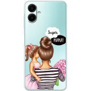 Прозорий чохол BoxFace Samsung Galaxy A08 (A085) Super Mama and Daughter