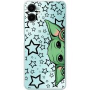 Прозорий чохол BoxFace Samsung Galaxy A08 (A085) Baby Yoda