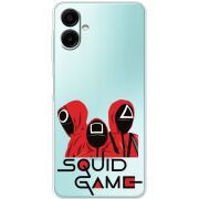 Прозорий чохол BoxFace Samsung Galaxy A08 (A085) siquid game люди в красном