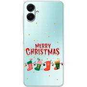 Прозорий чохол BoxFace Samsung Galaxy A08 (A085) Merry Christmas