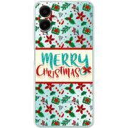 Прозорий чохол BoxFace Samsung Galaxy A08 (A085) Vintage Christmas Pattern