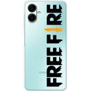 Прозорий чохол BoxFace Samsung Galaxy A08 (A085) Free Fire Black Logo