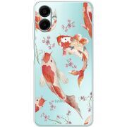 Прозорий чохол BoxFace Samsung Galaxy A08 (A085) Japanese Koi Fish
