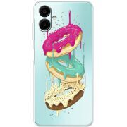 Прозорий чохол BoxFace Samsung Galaxy A08 (A085) Donuts