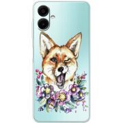 Прозорий чохол BoxFace Samsung Galaxy A08 (A085) Winking Fox