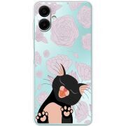 Прозорий чохол BoxFace Samsung Galaxy A08 (A085) Meow