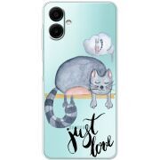 Прозорий чохол BoxFace Samsung Galaxy A08 (A085) Just Love