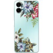 Прозорий чохол BoxFace Samsung Galaxy A08 (A085) Floral