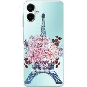 Чохол зі стразами Samsung Galaxy A08 (A085) Eiffel Tower