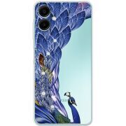Чохол зі стразами Samsung Galaxy A08 (A085) Peafowl