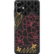 Чорний чохол BoxFace Samsung Galaxy A08 (A085) FranceFlowers
