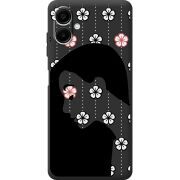 Чорний чохол BoxFace Samsung Galaxy A08 (A085) Flower Hair