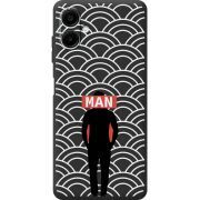 Чорний чохол BoxFace Samsung Galaxy A08 (A085) Man Pattern