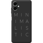 Чорний чохол BoxFace Samsung Galaxy A08 (A085) Minimalistic