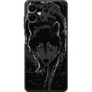 Чорний чохол BoxFace Samsung Galaxy A08 (A085) Wolf