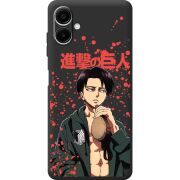Чорний чохол BoxFace Samsung Galaxy A08 (A085) Атака Титанов Леви