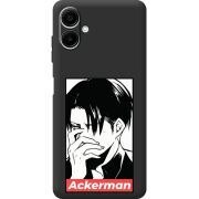 Чорний чохол BoxFace Samsung Galaxy A08 (A085) Attack On Titan - Ackerman