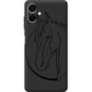 Чорний чохол BoxFace Samsung Galaxy A08 (A085) Horse