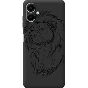 Чорний чохол BoxFace Samsung Galaxy A08 (A085) Lion