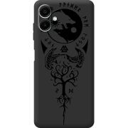 Чорний чохол BoxFace Samsung Galaxy A08 (A085) Hugin and Munin