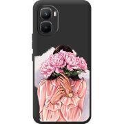 Прозорий чохол BoxFace Infinix GT 50 Pro Девушка с Пионами