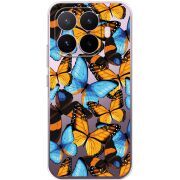 Прозорий чохол BoxFace Xiaomi 17T Butterfly Morpho