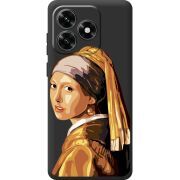 Прозрачный чехол BoxFace Honor X5c Plus Девушка с жемчужной серёжкой