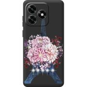 Чехол со стразами BoxFace Honor X5c Plus Eiffel Tower