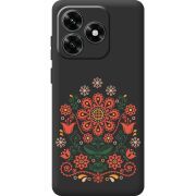 Черный чехол BoxFace Honor X5c Plus Ukrainian Ornament