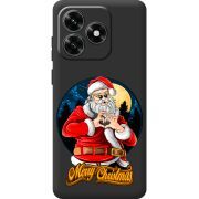 Черный чехол BoxFace Honor X5c Plus Cool Santa