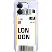 Прозорий чохол BoxFace Xiaomi Redmi Note 17 Pro Ticket London