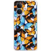 Прозорий чохол BoxFace Xiaomi Redmi Note 17 Pro Butterfly Morpho