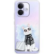 Прозорий чохол BoxFace Xiaomi Redmi Note 17 Pro Cat Style