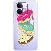 Прозорий чохол BoxFace Xiaomi Redmi Note 17 Pro Donuts