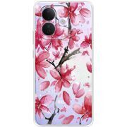 Прозорий чохол BoxFace Xiaomi Redmi Note 17 Pro Pink Magnolia