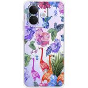 Прозорий чохол BoxFace Xiaomi Redmi Note 17 Pro Flamingo