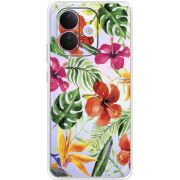 Прозорий чохол BoxFace Xiaomi Redmi Note 17 Pro Tropical Flowers