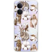 Прозорий чохол BoxFace Xiaomi Redmi Note 17 Pro Cotton and Rabbits
