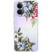Прозорий чохол BoxFace Xiaomi Redmi Note 17 Pro Floral