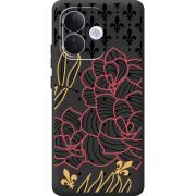 Чорний чохол BoxFace Xiaomi Redmi Note 17 Pro FranceFlowers