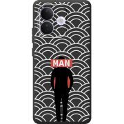 Чорний чохол BoxFace Xiaomi Redmi Note 17 Pro Man Pattern