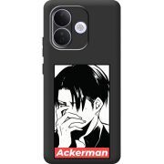 Чорний чохол BoxFace Xiaomi Redmi Note 17 Pro Attack On Titan - Ackerman