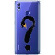 Прозрачный чехол Uprint Honor Note 10 Swan question