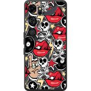 Чорний чохол BoxFace Nubia Neo 5 GT 5G Rock Graffiti